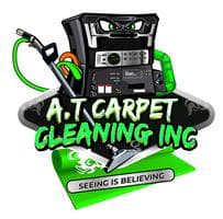 A.T. CARPET CLEANING logo